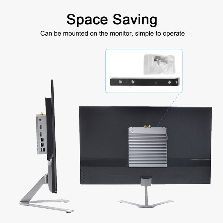 K660S Windows and Linux System Mini PC, Intel Celeron Processor N2840 Quad-Core 1.83- 2.25GHz, 8GB RAM + 128GB SSD, UK Plug - Windows Mini PCs by PMc TechLife | Online Shopping South Africa | PMc TechLife | Buy Now Pay Later Mobicred