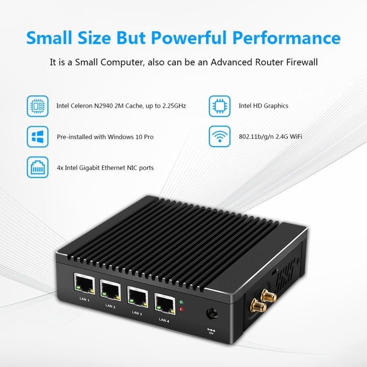 K660G4 Windows and Linux System Mini PC, Intel Celeron Processor N2840 Quad-Core 2M Cache,1.83GHz, up to 2.25GHz, 8GB RAM + 128GB SSD, EU Plug - Windows Mini PCs by PMc TechLife | Online Shopping South Africa | PMc TechLife | Buy Now Pay Later Mobicred