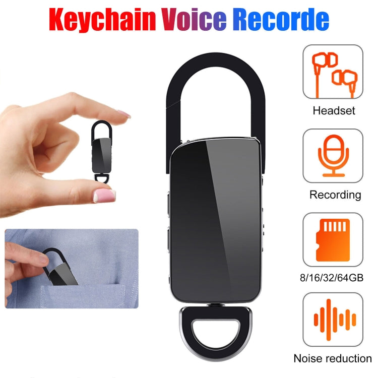 S20 8GB Keychain HD Noise Reduction Portable Recording Pen - U-Disk Recorder by PMC TechLife | Online Shopping South Africa | PMC TechLife | Buy Now Pay Later Mobicred