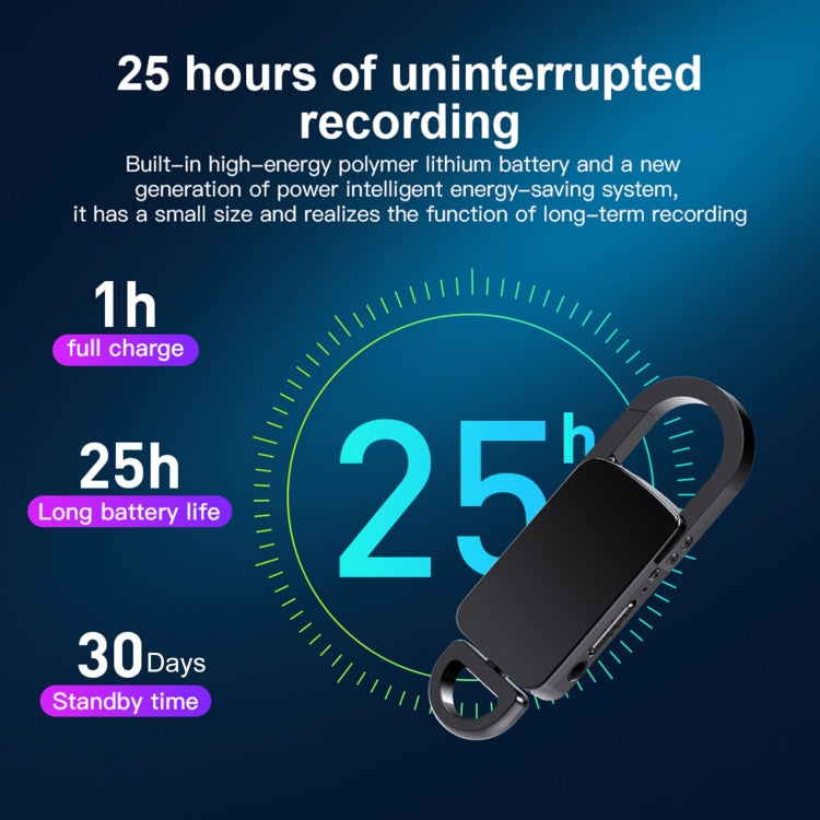 S20 8GB Keychain HD Noise Reduction Portable Recording Pen - U-Disk Recorder by PMC TechLife | Online Shopping South Africa | PMC TechLife | Buy Now Pay Later Mobicred