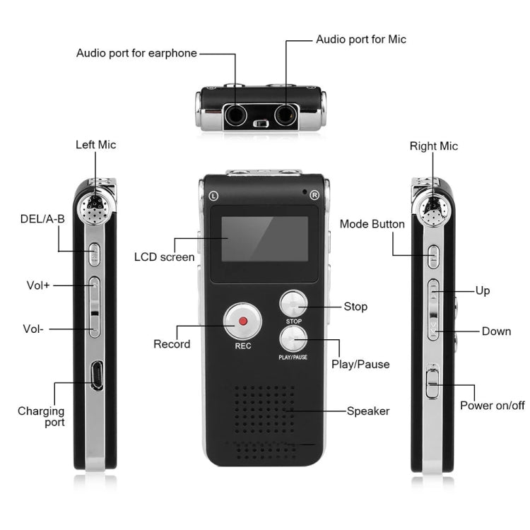 SK012 32GB Smart Noise Reduction HD Voice Recording Pen - Recording Pen by PMC TechLife | Online Shopping South Africa | PMC TechLife | Buy Now Pay Later Mobicred