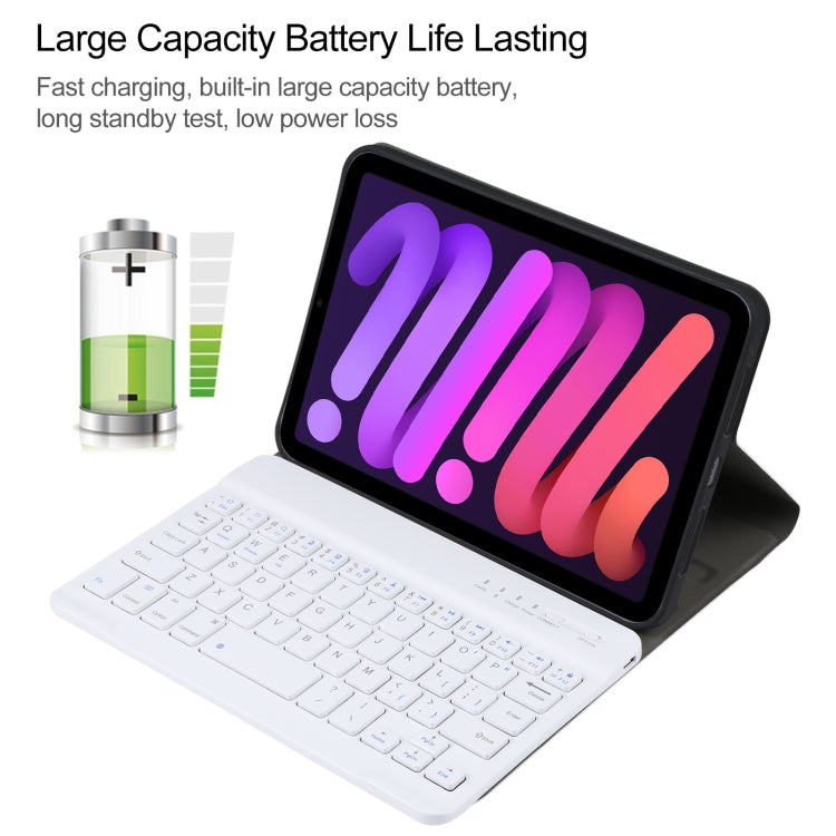 A06 Detachable Lambskin Texture Ultra-thin TPU Bluetooth Keyboard Leather Tablet Case with Stand For iPad mini 6 (Gold) - For iPad mini by PMC TechLife | Online Shopping South Africa | PMC TechLife