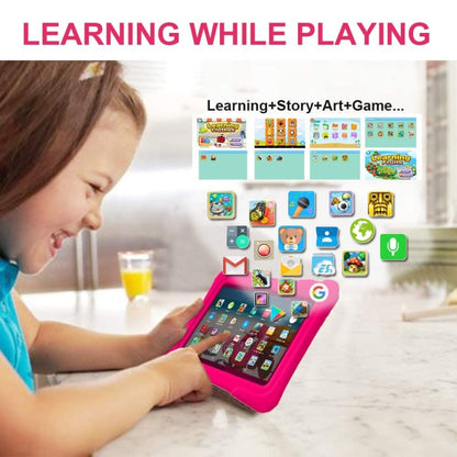 Pritom K7 Kids Education Tablet PC, 7.0 inch, 1GB+32GB, Android 10 Allwinner A50 Quad Core CPU, Support 2.4G WiFi / Bluetooth / Dual Camera, Global Version with Google Play(Purple) -  by PRITOM | Online Shopping South Africa | PMC Jewellery | Buy Now Pay Later Mobicred