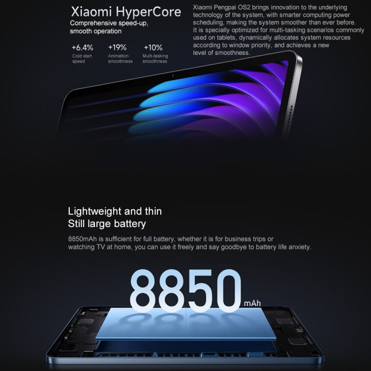 Xiaomi Pad 7 11.2 inch, 8GB+256GB, HyperOS 2 Qualcomm Snapdragon 7+ Gen3 Octa Core (Green) - free shipping - PMc TechLife - Order now!