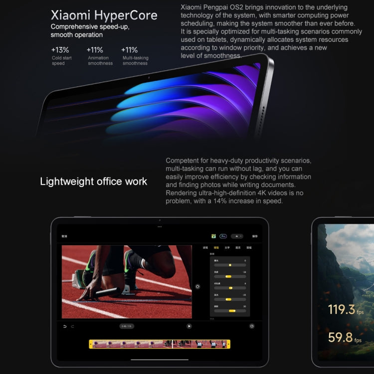 Xiaomi Pad 7 Pro 11.2 inch, 8GB+256GB, HyperOS 2 Qualcomm Snapdragon 8s Gen3 Octa Core (Blue) - free shipping - PMc TechLife - Order now!