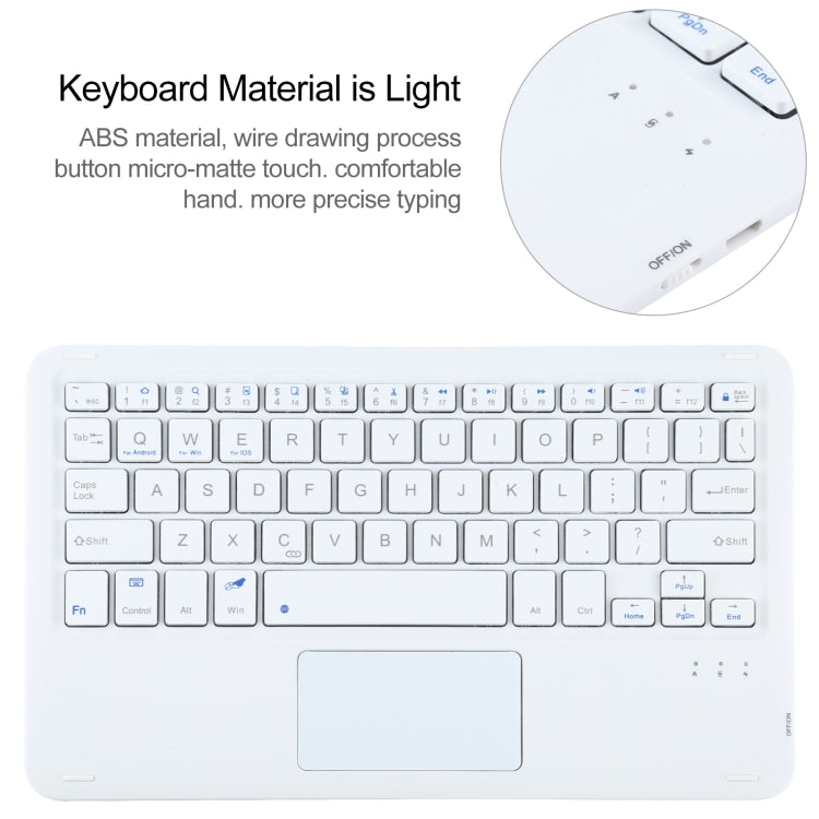 AM10-A Detachable Bluetooth Backlight Keyboard Ultrathin Horizontal Flip Leather Tablet Case with Touchpad & Holder for Lenovo M10 Plus 10.3 inch X606F(Gold) - Lenovo Keyboard by PMC TechLife | Online Shopping South Africa | PMC TechLife