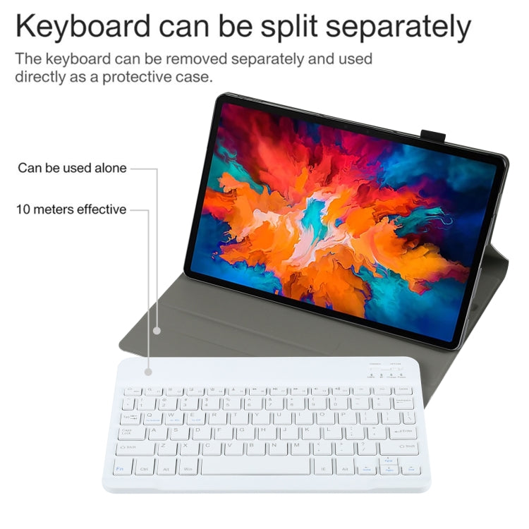 AM13 2 in 1 Removable Bluetooth Keyboard + Protective Leather Tablet Case with Holder for Lenovo Tab P11 Pro (TB-XJ706F)(Gold) - Lenovo Keyboard by PMC TechLife | Online Shopping South Africa | PMC TechLife