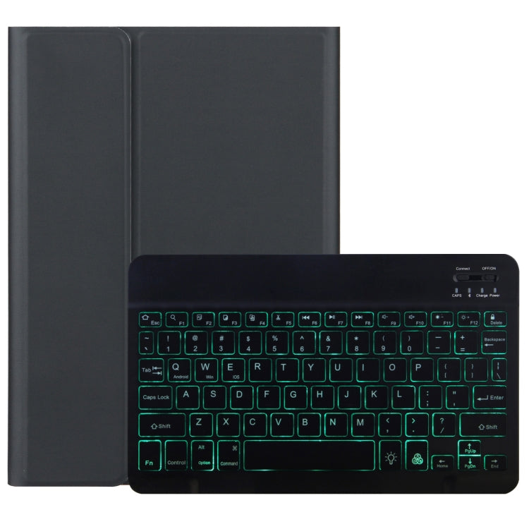 DY-E10 2 in 1 Removable Bluetooth Keyboard + Protective Leather Tablet Case with Backlight & Holder for Lenovo Tab E10(Black) - Lenovo Keyboard by PMC TechLife | Online Shopping South Africa | PMC TechLife