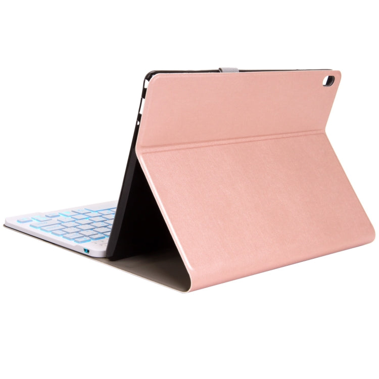 DY-E10 2 in 1 Removable Bluetooth Keyboard + Protective Leather Tablet Case with Backlight & Holder for Lenovo Tab E10(Rose Gold) - free shipping - PMC TechLife - Order now!