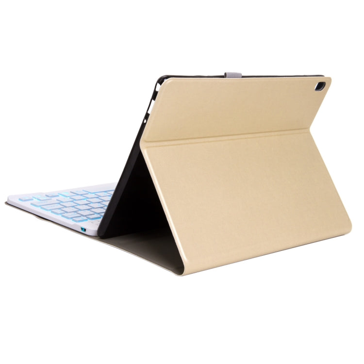 DY-E10 2 in 1 Removable Bluetooth Keyboard + Protective Leather Tablet Case with Holder for Lenovo Tab E10(Gold) - Lenovo Keyboard by PMC TechLife | Online Shopping South Africa | PMC TechLife