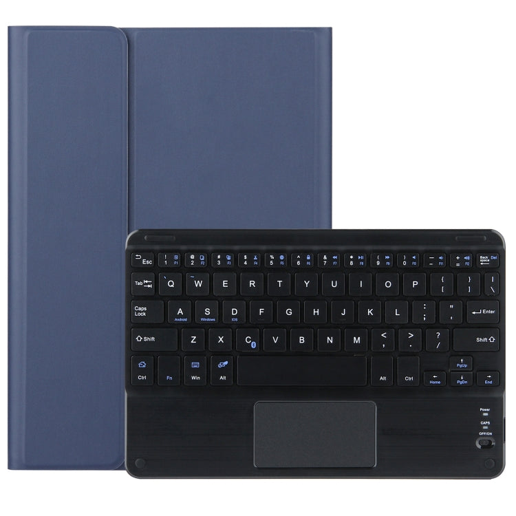 DY-M10ReL-C 2 in 1 Removable Bluetooth Keyboard + Protective Leather Tablet Case with Touchpad & Holder for Lenovo Tab M10 FHD REL(Blue) - Lenovo Keyboard by PMC TechLife | Online Shopping South Africa | PMC TechLife