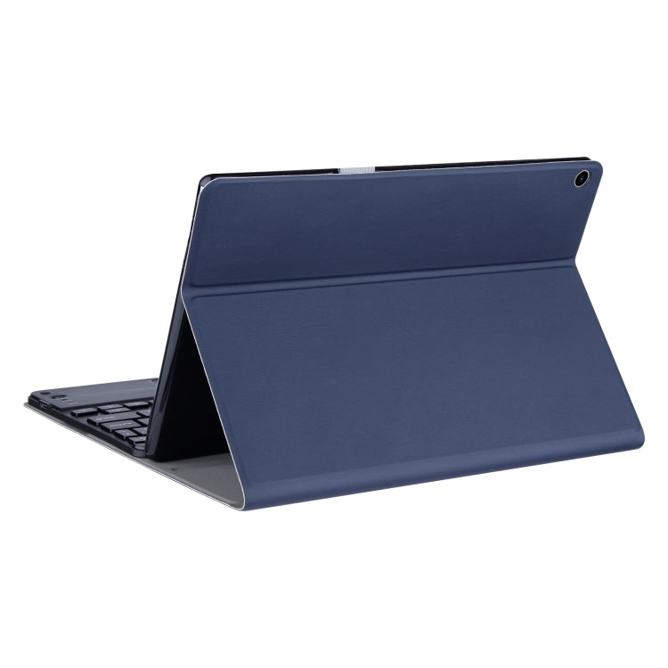 DY-M10ReL-C 2 in 1 Removable Bluetooth Keyboard + Protective Leather Tablet Case with Touchpad & Holder for Lenovo Tab M10 FHD REL(Blue) - Lenovo Keyboard by PMC TechLife | Online Shopping South Africa | PMC TechLife