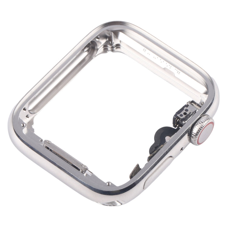 For Apple Watch Series 5 40mm LTE Stainless Steel Middle Frame Bezel Plate with Crown Spin Axis Flex Cable (Silver) - Middle Frame by PMC TechLife | Online Shopping South Africa | PMC TechLife | Buy Now Pay Later Mobicred