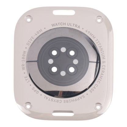 For Apple Watch Ultra 2 49mm A2986 A2987 LTE Version Glass Back Cover(Titanium Gray) - Back Cover by PMC Jewellery | Online Shopping South Africa | PMC Jewellery | Buy Now Pay Later Mobicred