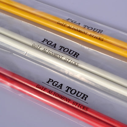 PGM 2 PCS Golf Alignment Sticks Fiberglass Training Aid Practice Rods for Correct Ball Direction(Color:White Size:With Package) - Golf Accessories by PGM | Online Shopping South Africa | PMC Jewellery