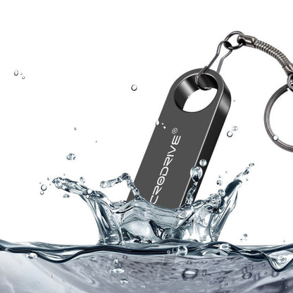 MicroDrive 128GB USB 2.0 Metal Waterproof High Speed U Disk(Grey) - USB Flash Drives by MicroDrive | Online Shopping South Africa | PMC Jewellery | Buy Now Pay Later Mobicred