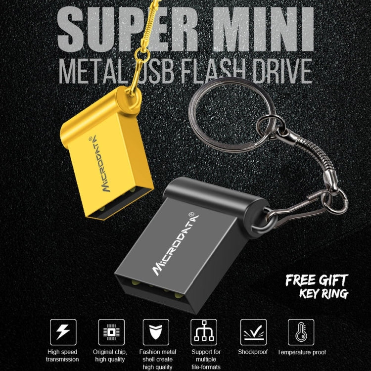 MiCRODATA 32GB USB 2.0 Computer Car Two-use Mini U Disk (Black) - free shipping - PMC TechLife - Order now!