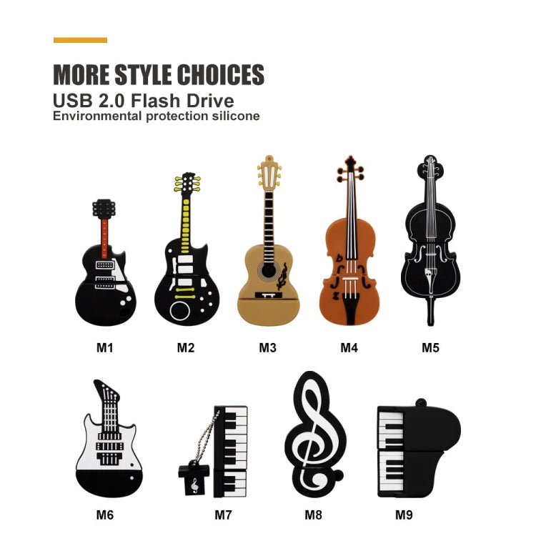 MicroDrive 128GB USB 2.0 Music Note U Disk - free shipping - PMC Jewellery - Order now!