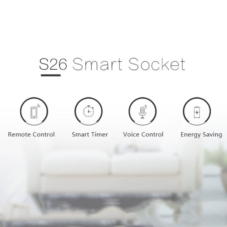 Sonoff S26 WiFi Smart Power Plug Socket Wireless Remote Control Timer Power Switch, Compatible with Alexa and Google Home, Support iOS and Android, US Plug - Smart Socket by Sonoff | Online Shopping South Africa | PMC Jewellery