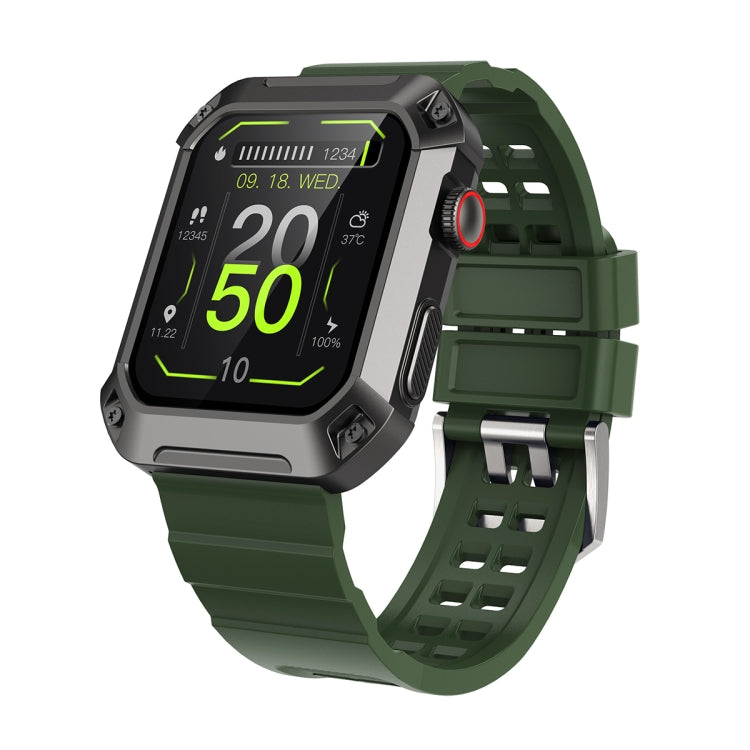 HAMTOD NX3 Pro 1.83 inch Rugged Smart Watch, Support Bluetooth Call / Sleep / Heart Rate / Blood Oxygen / Blood Pressure Monitoring(Green) - Smart Watches by HAMTOD | Online Shopping South Africa | PMC Jewellery | Buy Now Pay Later Mobicred