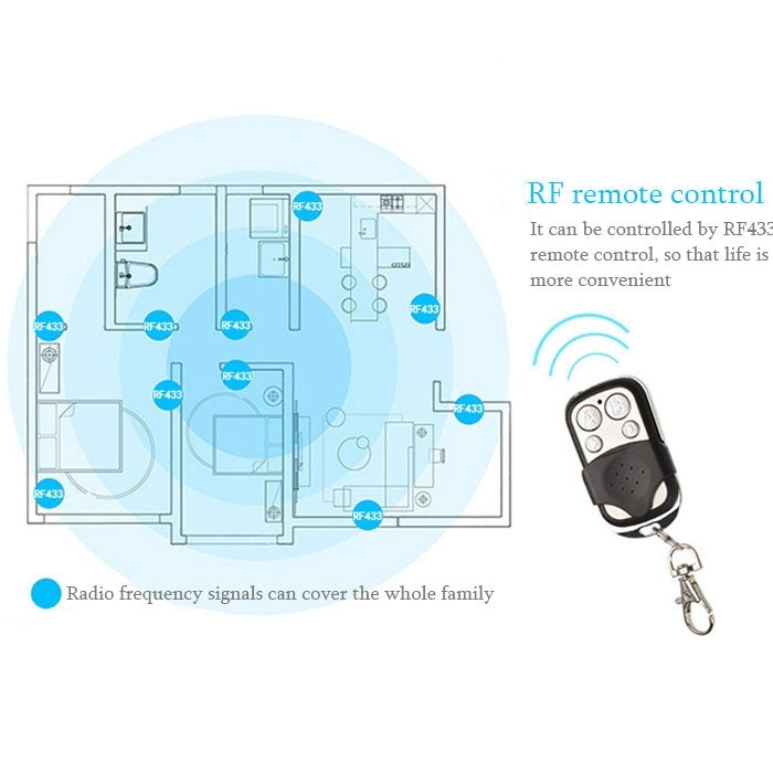 86mm 2 Gang Tempered Glass Panel Wall Switch Smart Home Light Touch Switch with RF433 Remote Controller, AC 110V-240V(Gold) - Smart Switch by PMC TechLife | Online Shopping South Africa | PMC TechLife