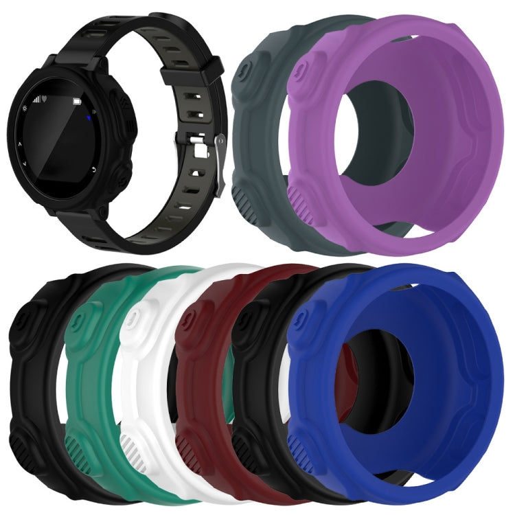 Solid Color Silicone Watch Protective Case for Garmin F235 / F750(Navy Blue) - Screen Protector by ENKAY | Online Shopping South Africa | PMC TechLife | Buy Now Pay Later Mobicred