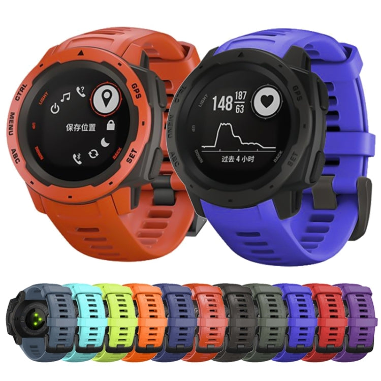 Silicone Watch Band for Garmin Instinct 22mm, Host not Included(Red) - Watch Bands by PMC TechLife | Online Shopping South Africa | PMC TechLife | Buy Now Pay Later Mobicred