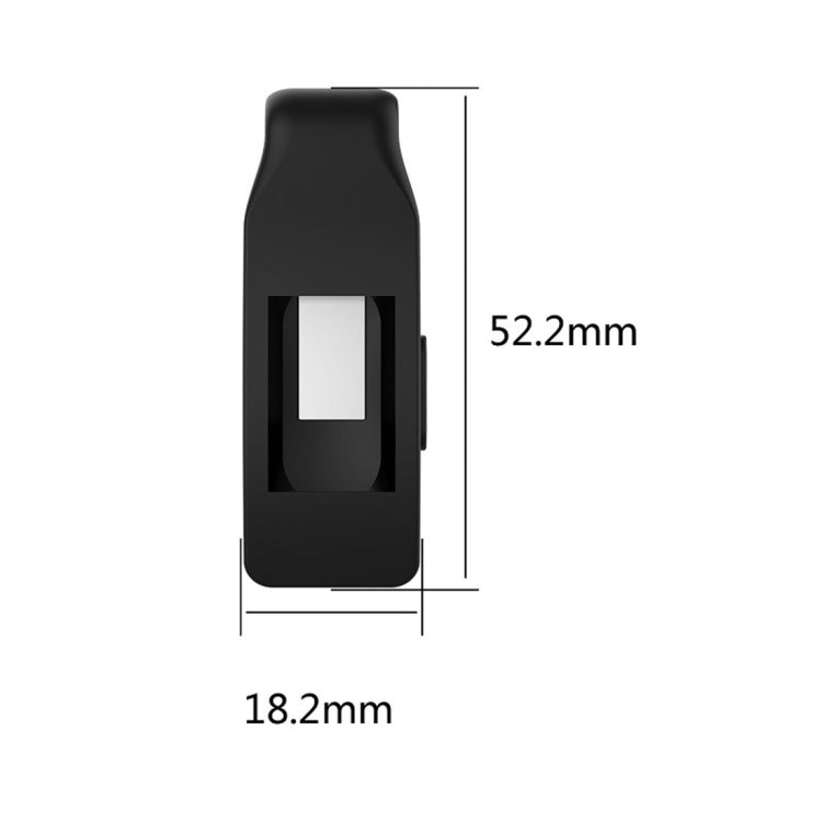 Smart Watch Silicone Clip Button Protective Case for Fitbit Inspire / Inspire HR / Ace 2(Pink) - Screen Protector by ENKAY | Online Shopping South Africa | PMC TechLife | Buy Now Pay Later Mobicred