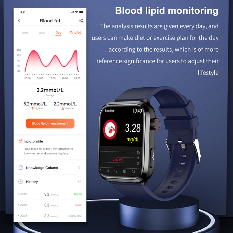 ET210 1.91 inch IPS Screen IP67 Waterproof Silicone Band Smart Watch, Support Body Temperature Monitoring / ECG (Red) - Smart Watches by PMC Jewellery | Online Shopping South Africa | PMC Jewellery | Buy Now Pay Later Mobicred