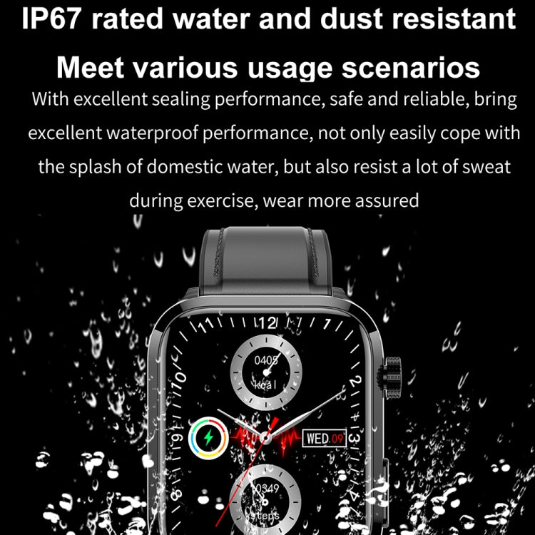 ET210 1.91 inch IPS Screen IP67 Waterproof Silicone Band Smart Watch, Support Body Temperature Monitoring / ECG (Red) - Smart Watches by PMC Jewellery | Online Shopping South Africa | PMC Jewellery | Buy Now Pay Later Mobicred