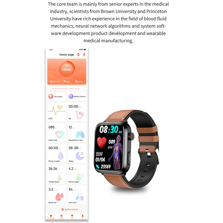 ET210 1.91 inch IPS Screen IP67 Waterproof Silicone Band Smart Watch, Support Body Temperature Monitoring / ECG (Red) - Smart Watches by PMC Jewellery | Online Shopping South Africa | PMC Jewellery | Buy Now Pay Later Mobicred