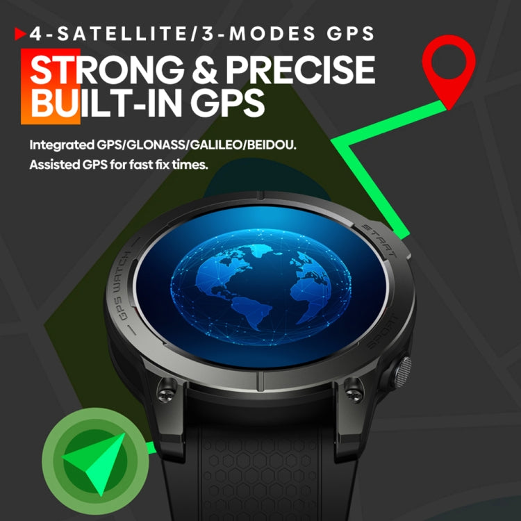 Zeblaze Stratos 3 1.43 inch AMOLED Screen IP68 Waterproof Smart Watch, Support Bluetooth Call / GPS (Orange) - free shipping - PMC TechLife - Order now!