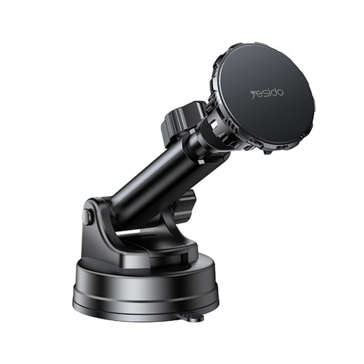 Yesido C160 Suction Cup Type Telescopic Rod Magnetic Car Phone Holder (Black) - Universal Car Holders by Yesido | Online Shopping South Africa | PMC TechLife | Buy Now Pay Later Mobicred