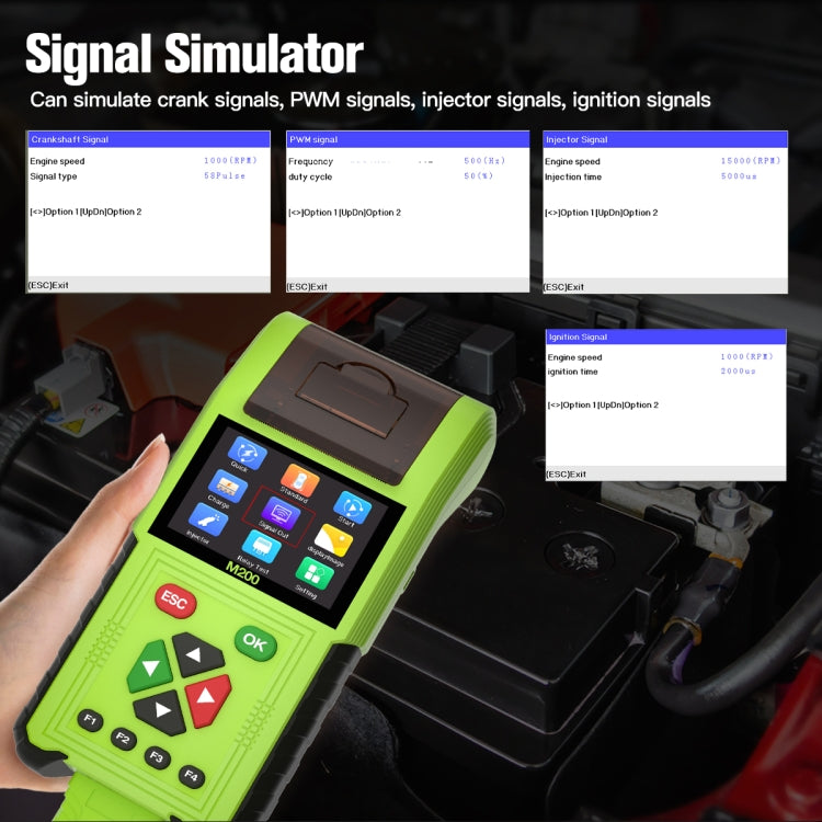 JDiag M200 8V-30V OBD Motorcycles Diagnostic Instrument with Data Printing - Code Readers & Scan Tools by PMC Jewellery | Online Shopping South Africa | PMC Jewellery