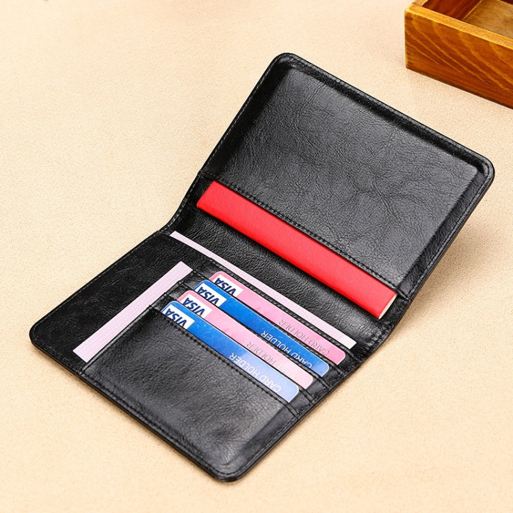 TP-8296 Multi-functional RFID Leather Travel Passport Holder(Black) - free shipping - PMC TechLife - Order now!