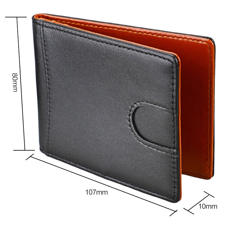 9601 Antimagnetic RFID Mini Crazy Horse Texture Leather Wallet Billfold - Antimagnetic RFID Package by PMC TechLife | Online Shopping South Africa | PMC TechLife | Buy Now Pay Later Mobicred