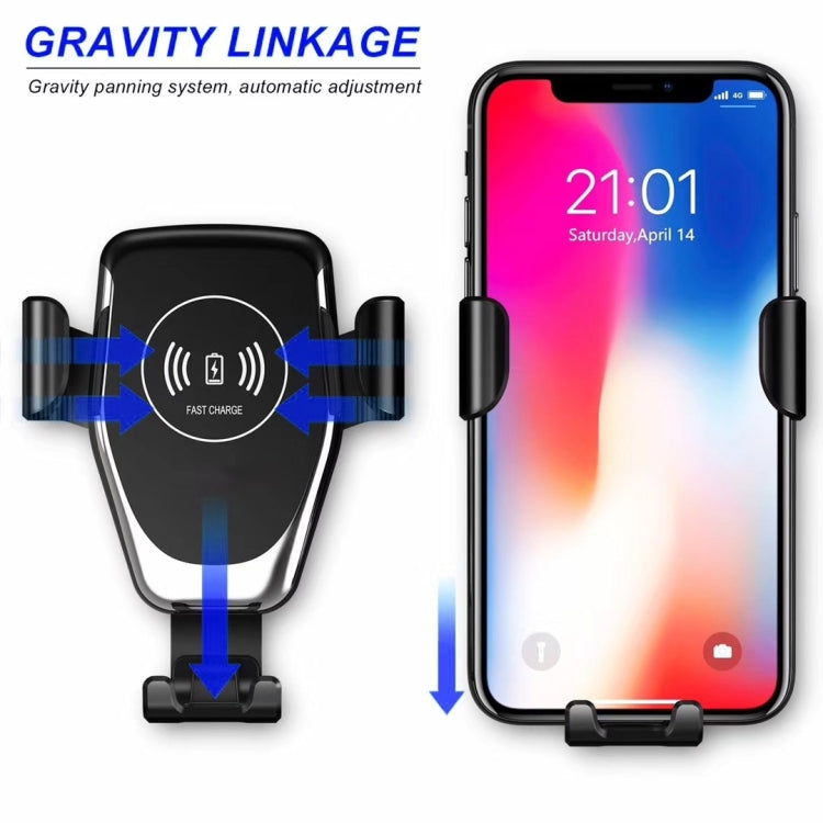 Car Air Outlet Bracket Wireless Charger Qi Standard Wireless Charger(White) - Wireless Charger Holders by PMC TechLife | Online Shopping South Africa | PMC TechLife