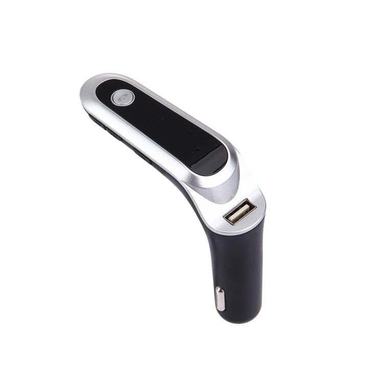 CARS7 Bluetooth Car Charger with Digital Display for Mobile Phone(Silver) - Car Charger by PMC TechLife | Online Shopping South Africa | PMC TechLife