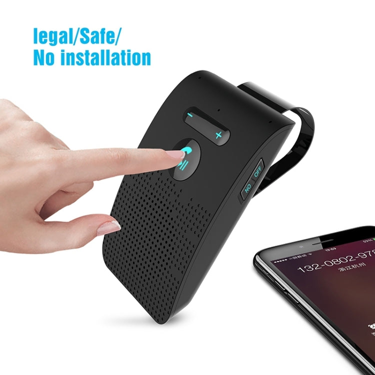 SP09 Multipoint Wireless Bluetooth V4.2 Handsfree Car Kit Speaker Speakerphone, Support Voice Readout & Vibration Sensor - free shipping - PMC TechLife - Order now!