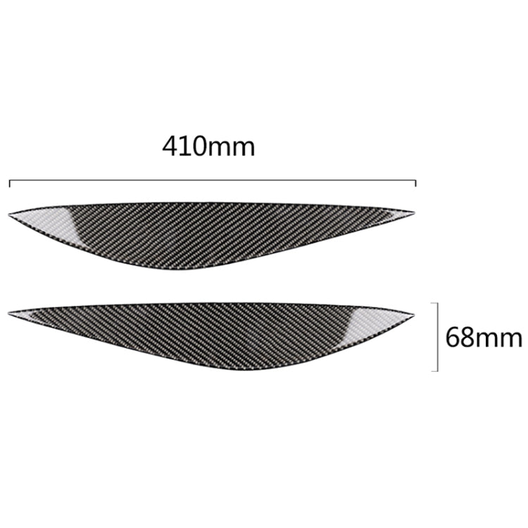 Car Carbon Fiber Light Eyebrow for Mercedes-Benz W204 Pre-Facelift 2008-2011 - Lamp Decoration by PMC TechLife | Online Shopping South Africa | PMC TechLife