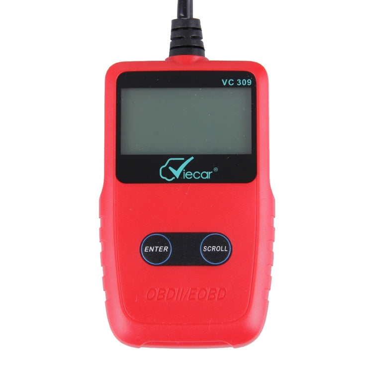 Viecar CV309 OBDII EOBD Car Diagnostic Tool Code Scanner Fault Reader(Red) - Code Readers & Scan Tools by Viecar | Online Shopping South Africa | PMC Jewellery