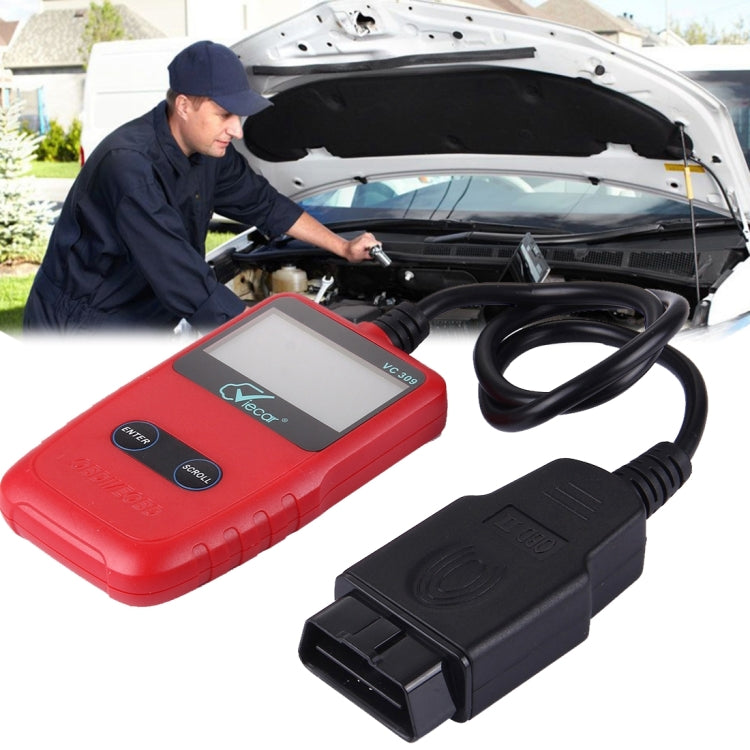 Viecar CV309 OBDII EOBD Car Diagnostic Tool Code Scanner Fault Reader(Red) - free shipping - PMC TechLife - Order now!
