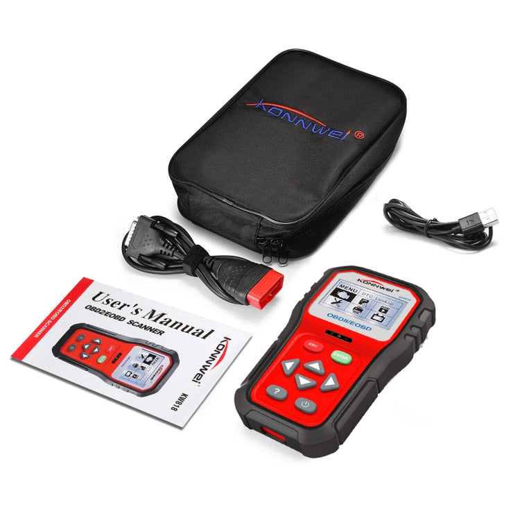 KONNWEI KW818 EOBD / OBDII Car Auto Diagnostic Scan Tools CAN Code Reader Scanner (Only for 12V Gasoline Car) - Code Readers & Scan Tools by KONNWEI | Online Shopping South Africa | PMC Jewellery