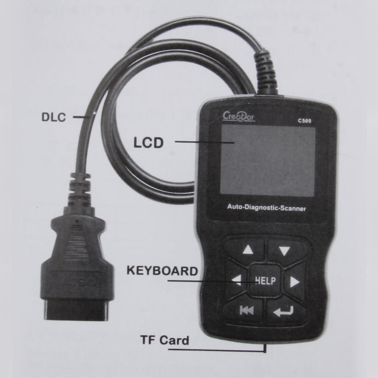 C500 Code Scanner 320*240 Pixel Display Car Scanner  Fault Code Reader Scanner Update Online Automotive Diagnostic Tool, Support SD card - Code Readers & Scan Tools by PMC TechLife | Online Shopping South Africa | PMC TechLife