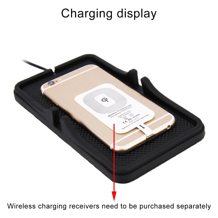 Home Car DC 5V/2A 5W Fast Charging Qi Standard Wireless Charger Pad, For iPhone, Galaxy, Huawei, Xiaomi, LG, HTC and Other QI Standard Smart Phones - Wireless Charging Pads by PMC Jewellery | Online Shopping South Africa | PMC Jewellery