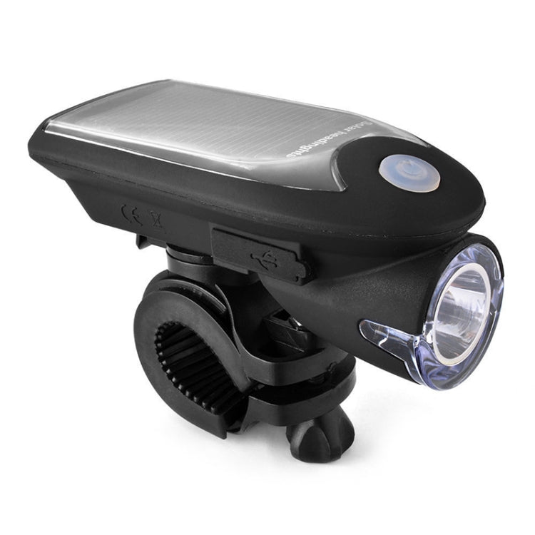 2 PCS 3W 240LM USB Solar Energy Motorcycle / Bicycle Light Set, Front Light+Back Light(Black) - Headlights by PMC TechLife | Online Shopping South Africa | PMC TechLife | Buy Now Pay Later Mobicred