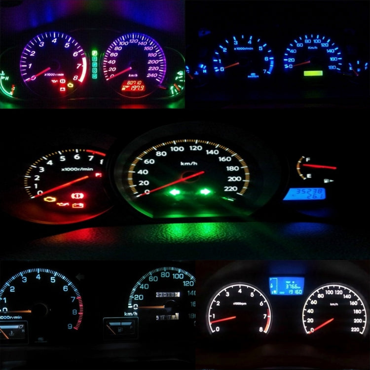 10 PCS 2W T4.2 Wedge Instrument Panel LED Light Dashboard Indicator Lamp Bulb(White Light) - free shipping - PMC TechLife - Order now!