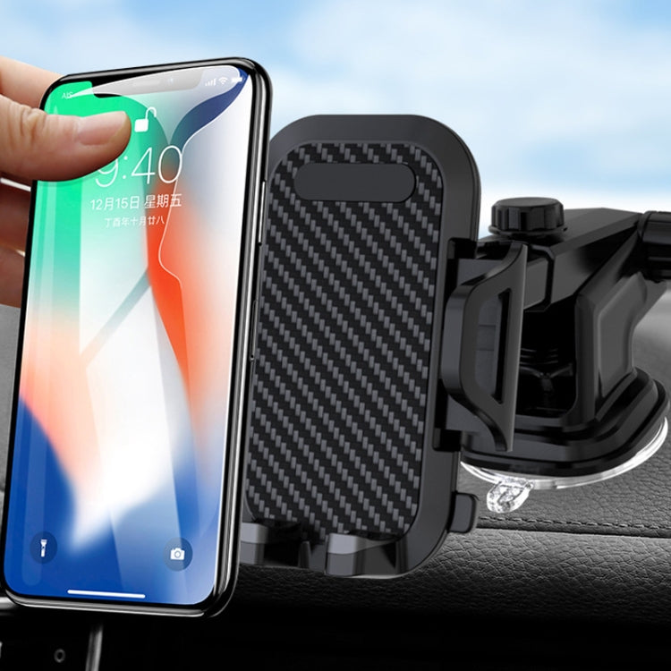 Multi-function Vehicle Navigation Frame Suction Cup Car Mount Phone Holder(Black) - free shipping - PMC TechLife - Order now!