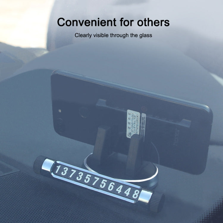 Multi-function Car Instrument Panel Mobile Phone Holder Temporary Parking Card(Red) - Car Holders by PMC TechLife | Online Shopping South Africa | PMC TechLife