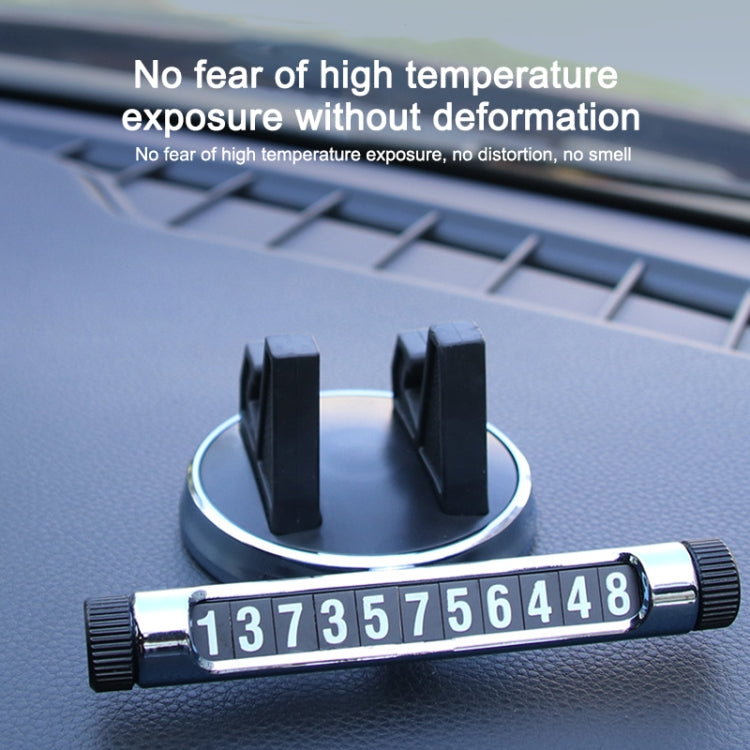 Multi-function Car Instrument Panel Mobile Phone Holder Temporary Parking Card(Silver) - Car Holders by PMC TechLife | Online Shopping South Africa | PMC TechLife